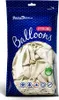 100 Stk. Luftballon Ø12cm "Uni Metallic" |  Pure White Produktbild-Vorschau 4