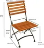 A diagram of a wooden folding chair with dimensions labeled in German. Produktbild-Vorschau