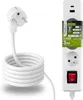 LUMILED Steckdosenleiste mit Schatler 3-Fach Typ E, 3m Produktbild-Vorschau 1