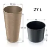Doniczka Prosperplast FURU SLIM ECO WOOD 30 cm naturo Podgląd zdjęcia produktu 4