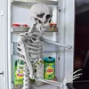 Realistický veľký kostlivec 170 cm - tmavá halloweenska Náhľad obrázku produktu 6