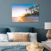 MuchoWow® Poster Palmen am Strand bei Sonnenaufgang 90x60 Produktbild-Vorschau 4