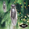 Christbaumkugelset in Zapfen-Form, 16er Set | Glas, Silber, Produktbild-Vorschau 1