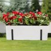 Fioriera da balcone in rattan con ganci grigio 19 x 56 x Anteprima dell’immagine prodotto 15