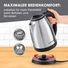 GOURMETmaxx Wasserkocher - 1,8l - Edelstahl Produktbild-Vorschau 4
