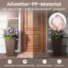 GOPLUS 2er Set Blumenkübel, Pflanzkübel aus Kunststoff mit Produktbild-Vorschau 3