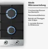 Klarstein Verosteel Gaskochfeld, 2-Brenner, 4200W, 30cm, Produktbild-Vorschau 5