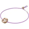 Swarovski Damen Dulcis Halskette Kissenschliff, Roséfarben Produktbild-Vorschau 5