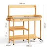 Table de jardinage 112 x 43 x 120 cm avec tiroirs | Bois et Voir les images du produit 5