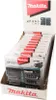 A display box filled with multiple packages of Makita bit sets. Produktbild-Vorschau