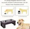 PawHut miska pro psy se 2 miskami, miska na krmivo o objemu Náhled obrázku produktu 4