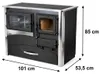 Kaminofen mit Backfach und Herdplatte ABC Concept 2 Air Produktbild-Vorschau 2