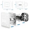 deleyCON CAT6a Netzwerkdose 2x RJ45 Buchse Unterputz, 3 Produktbild-Vorschau 5
