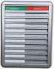 Aluminiowa tablica obecności i nieobecności CombiCraft - 10 Podgląd zdjęcia produktu 1