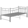 The Living Store Ausziehsofa Bettgestell Grau Metall 90x200 Produktbild-Vorschau 9