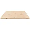 A side view of a rectangular wooden tabletop. Voir les images du produit