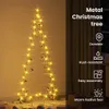vidaXL Albero di Natale in metallo oro 150 cm Acciaio Anteprima dell’immagine prodotto 6