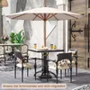 COSTWAY Sonnenschirm φ270cm, Gartenschirm aus Holz, Produktbild-Vorschau 8