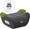 A booster seat for children, shown from a slightly elevated front-left angle on a white background. Podgląd zdjęcia produktu