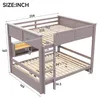 Etagenbett 160x200 cm mit 6 Stauraumschränken, Produktbild-Vorschau 6
