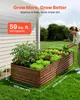 SucceBuy Hochbeet aus Metall 240x120x62 cm, rechteckiges Produktbild-Vorschau 2
