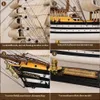 Holz-Segelboot-Modell, 52 cm, nautische Dekoration Productafbeelding-voorbeeld