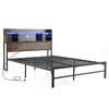 COSTWAY Rama łóżka 140x200 cm, rama łóżka podwójnego z Podgląd zdjęcia produktu 1