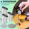 Dessert- & Speiseringe (6er-Set) Ø 8 cm mit Heber & Produktbild-Vorschau 3