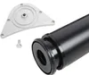 A table leg and mounting plate are shown against a white background. Produktbild-Vorschau