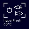 Marketing graphic for a refrigerator feature. Produktbild-Vorschau