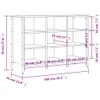 vidaXL Schuhregal Räuchereiche 100x35x70 cm Holzwerkstoff Produktbild-Vorschau 8