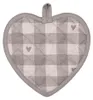 Clayre & Eef Topflappen 20x20 cm Beige Grau Baumwolle Produktbild-Vorschau 2