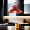 Dekorative Hängeleuchte in Rot Industrie Design 1x E27 bis Produktbild-Vorschau 1