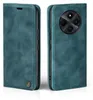 A teal flip case for a smartphone, shown from the front and back. Produktbild-Vorschau