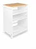 Bomoe Carrello di servizio su ruote 50x38x79 cm, bianco e Anteprima dell’immagine prodotto 1