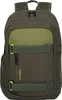 A green backpack is shown against a white background. Produktbild-Vorschau