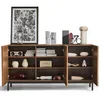 AIORBER Sideboard, gewelltes 3D-Design Eiche Maserung, Produktbild-Vorschau 2