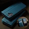 Étui en cuir pour iPhone 16, protection RFID, fermeture Voir les images du produit 6