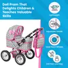 Puppenwagen mit Tasche und verstellbarem Griff – klappbare Produktbild-Vorschau 2