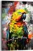 DEQOART Glasbild Echtglas 60x90 cm 'Exotische Farbflügel' Produktbild-Vorschau 1