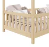 Letto a casetta LISAN in pino massiccio in colore naturale, Anteprima dell’immagine prodotto 4