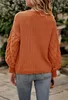 ASKSA Damen Pullover Laternenaermeln Strickpullover Produktbild-Vorschau 5