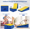 Šikmá gymnastická podložka COSTWAY, klinovitá skladacia Náhľad obrázku produktu 3