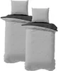 Bettwäsche Baumwolle Uni Wende 135x200 / 80x80 cm Set 2tlg. Produktbild-Vorschau 2