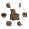 Massagesessel mit Aufstehhilfe Braun Stoff Produktbild-Vorschau 7