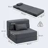 HOMCOM 3 in 1 Schlafsessel, klappbares Schlafsofa mit Produktbild-Vorschau 3
