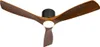 DeckenventilaTor Schwarz mit Holz 131,5 cm inkl  LED Produktbild-Vorschau 5