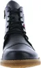 A close-up, front-facing view of a black leather boot. Produktbild-Vorschau
