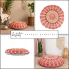 Marrakesch Boho Deko Bodenkissen Sitzkissen rund 60 x 15 cm Produktbild-Vorschau 4