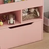 HOMCOM Kinder-Bücherregal aus Holz mit 3 Fächern, 2 Würfeln Produktbild-Vorschau 9